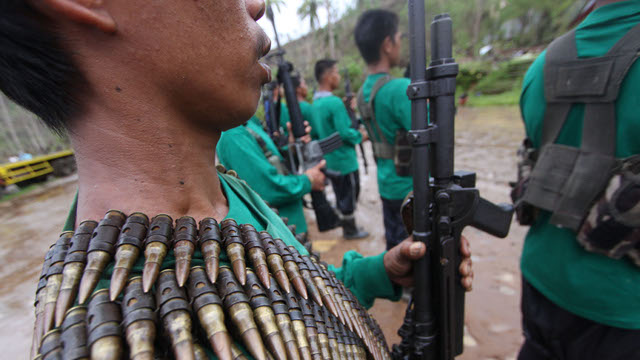 NPA guerilla fighters in Compostel Valley (Photo by Karlos Manlupig)