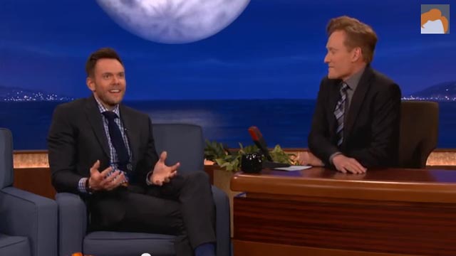CHOICE WORDS. Joel McHale calls Justin Bieber an 'idiot' on 'Conan.' Screengrab from TeamCoco YouTube account