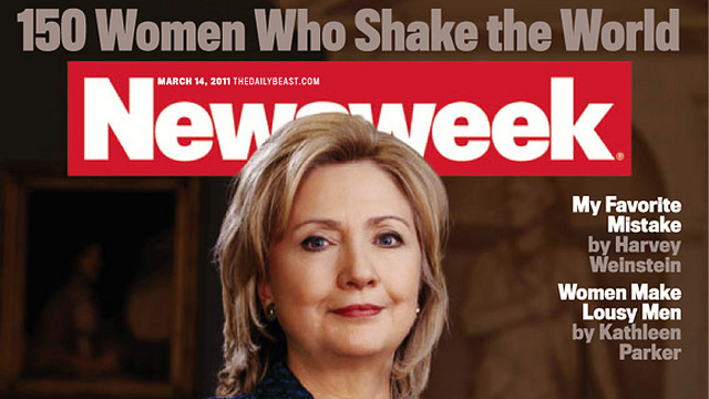 FAREWELL PRINT EDITION. Screen grab of a Newsweek cover from March 2011