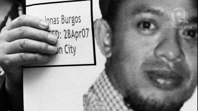 LANDMARK BILL. The Philippines is the first country in Asia to have a law against enforced disappearances. Activist Jonas Burgos is one of the victims of involuntary disappearance, missing since 2007. File photo