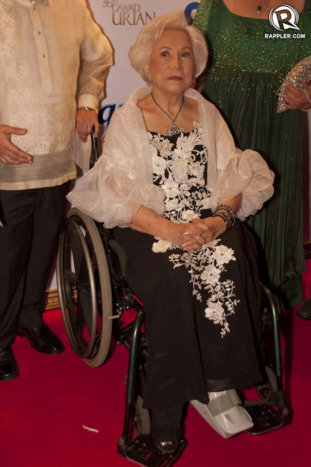 MILA DEL SOL. The veteran actress is the Natatatanging Gawad Urian recipent this year