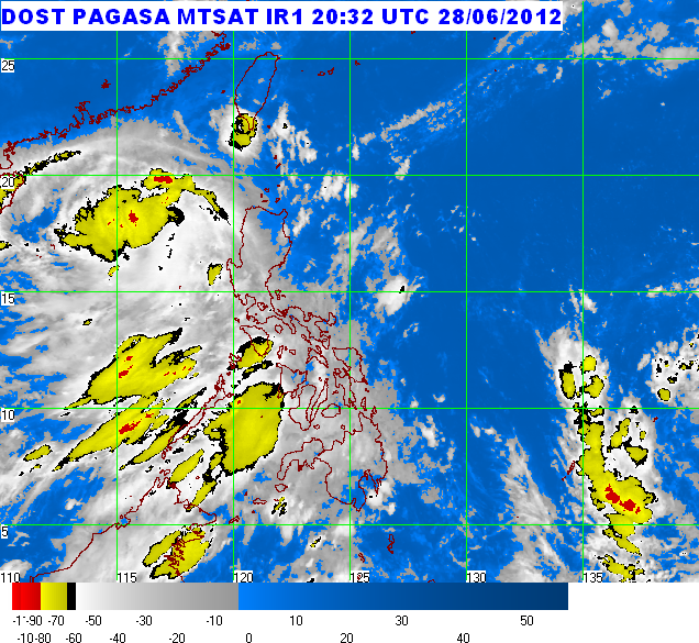 DINDO UPDATE. Satellite picture at 4:32 am, 29 June. Courtesy of Pagasa
