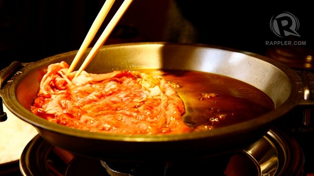 SUKIYAKI'S KEY. Good beef is sukiyaki's core ingredient. Photo by Robert Uy