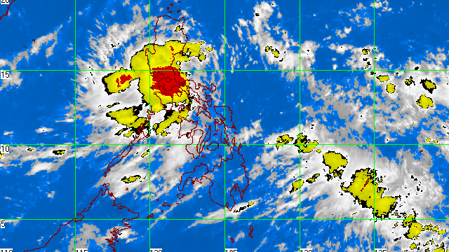 LOW-PRESSURE AREA. Satellite image for 10:32 am, July 3. Courtesy of Pagasa
