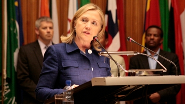 U.S. Secretary of State Hillary Clinton (File photo from www.state.gov)