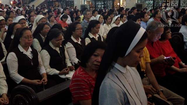 SPIRITUAL MATTER. The RH bill is an attack on their faith, Catholics are made to believe. Photo by Paterno Esmaquel II