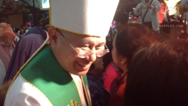 STINGING STATEMENT. Signed by CBCP president Jose Palma (in photo), a statement by Catholic bishops criticizes the supposed 'railroading' of the RH bill. Photo by Paterno Esmaquel II