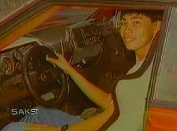 GO'S VICTIM. Eldon Maguan, then 25, died after Go shot him in the head in 1991. Screen grab from GMA-7's Saksi