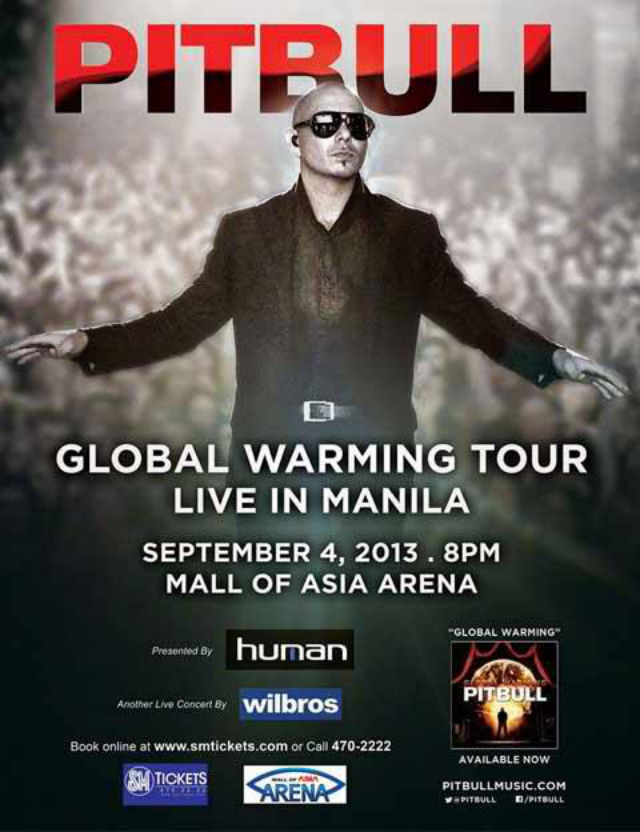 Photo from the Pitbull Live in Manila Facebook page.