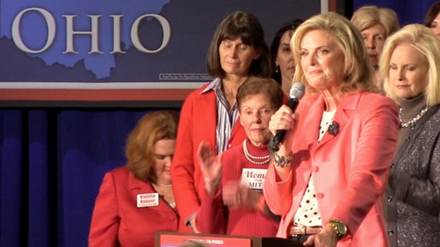 SUPPORTIVE WIFE: Ann Romney attends a grassroots event in Ohio