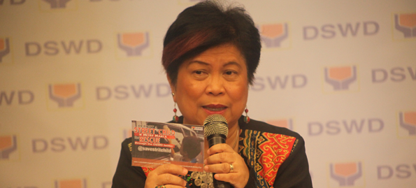 STERN WARNING. Social Welfare and Development Secretary Dinky Soliman to suspend personnel who will use the government's Conditional Cash Transfer (CCT) program for electoral campaign purposes. Photo courtesy of DSWD