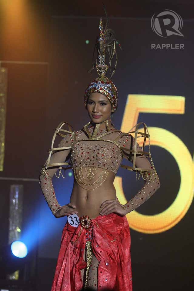 NATIONAL COSTUME COMPETITION. Parul Shah at the March 18 press presentation at Makati Shangri-La Hotel. Photo by Manman Dejeto