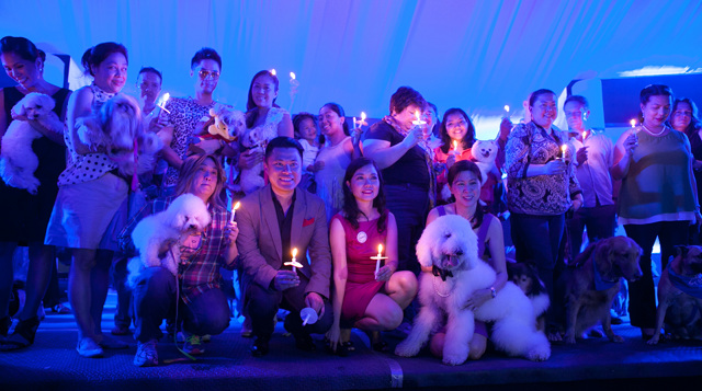 PAWS AND EARTH HOUR. Lights were dimmed also to commemorate all the animals that have passed