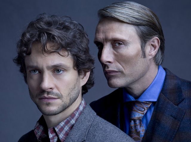 ENIGMATIC, BROMANTIC. While Mads Mikkelsen (right) plays the title role on ‘Hannibal,’ the show aims to play up the working partnership between his Dr. Lecter and Hugh Dancy as an FBI agent