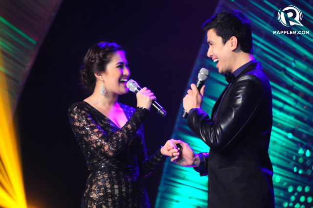 SWEET SERENADE. Julie Anne San Jose and Christian Bautista in a powerful number