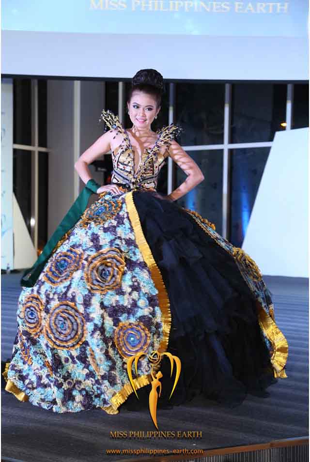 CULTURAL COSTUME COMPETITION. Kristia Kaye Nable at the cultural costume competition on April 19 at SM Mall of Asia, Pasay. Photo courtesy of Carousel Productions