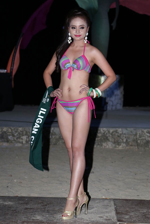SWIMWEAR COMPETITION. Sharmaine Michelle Reyes at the swimwear competition on April 13 at Golden Sunset Resort, Batangas. Photo courtesy of Carousel Productions