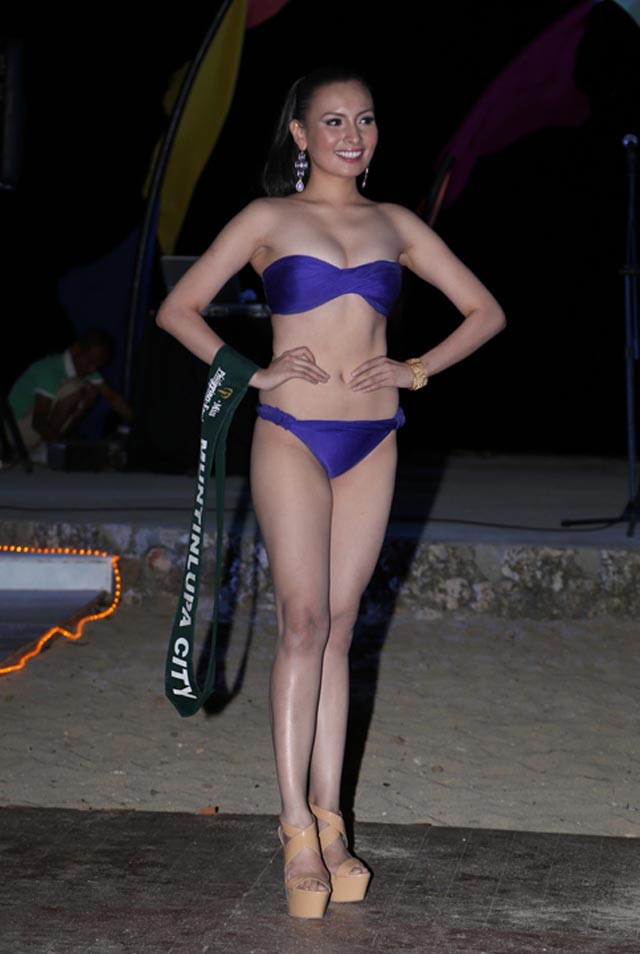 SWIMWEAR COMPETITION. Ferina Juny-Ann De Paz at the swimwear competition on April 13 at Golden Sunset Resort, Batangas. Photo courtesy of Carousel Productions