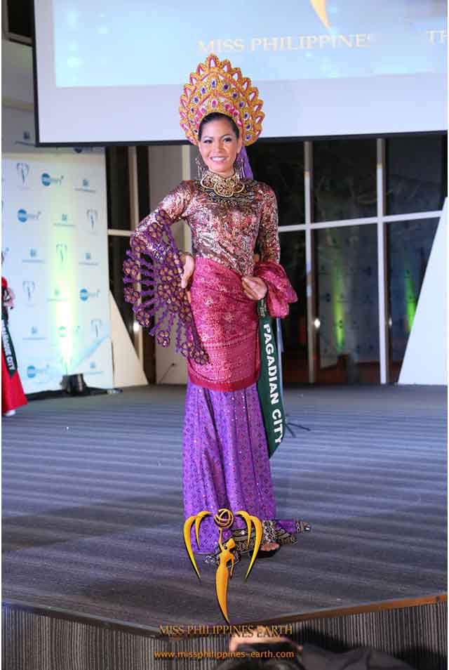 CULTURAL COSTUME COMPETITION. Mevelyn Villamor at the cultural costume competition on April 19 at SM Mall of Asia, Pasay. Photo courtesy of Carousel Productions
