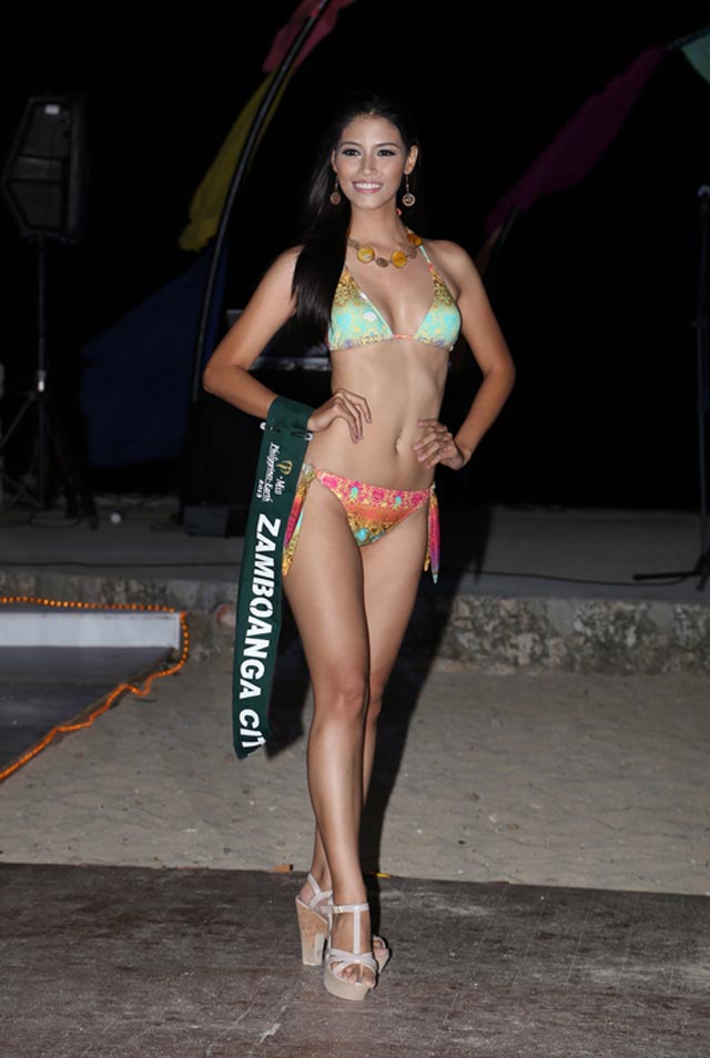 SWIMWEAR COMPETITION. Nancy Leonard at the swimwear competition on April 13 at Golden Sunset Resort, Batangas. Photo courtesy of Carousel Productions