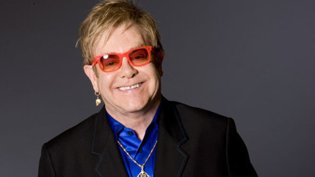 ALL SMILES. Elton John and Madonna finally reconcile. Photo from the 'Elton John' Facebook page