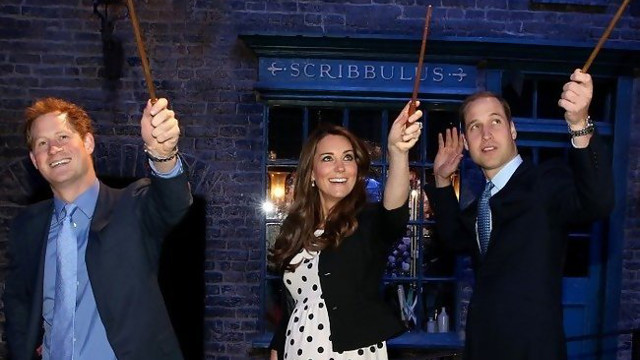 PUREBLOODS. The Royals channel their inner witch and wizard. Photo from the Kate Middleton Facebook page