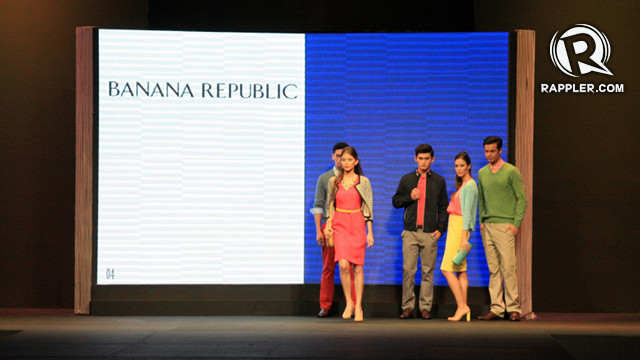 FAVORITE LOOK: PINK DRESS. Banana Republic gives us color blocking that evokes lightness and freshness