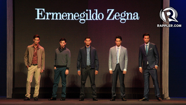 FAVORITE LOOK: CENTER. Ermenegildo Zegna caters to the more mature man. Our favorite look shows us how casual can be sexy yet on the go.