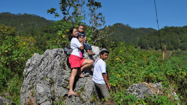BRIGHT HORIZONS. Ega Alcuaz with her two sons amidst glorious nature. Photo from Ega Alcuaz' Facebook page