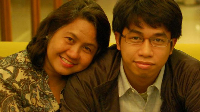 Claire Agbayani with son Gideon Isidro. Photo by Linus Lopez