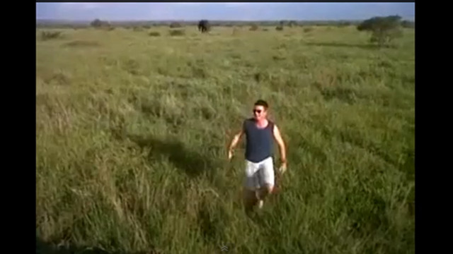 SACKED. This off-duty guide has been fired from the animal reserve. Screen grab from YouTube (Kruger Sightings)