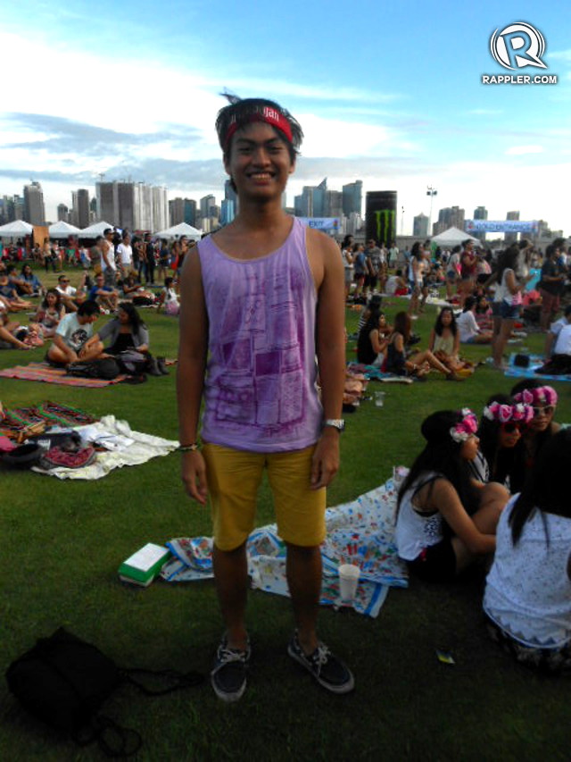 SUMMER SUN. Male Wanderlanders like Enzo stayed cool and hip in sleeveless tops and shorts