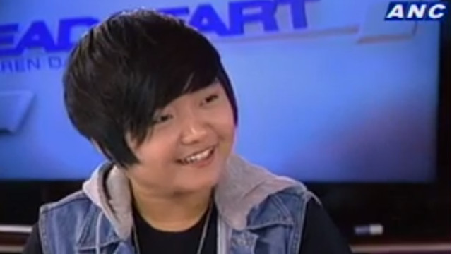 FREEDOM. Charice Pempengco says she doesn't miss her long hair and that love can only be good for her career. Screen grab from YouTube (ANCalerts)