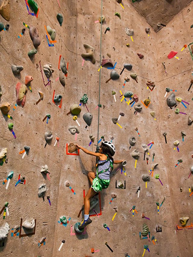 PREPARING FOR THE REAL THING. Wall climbing gives you an experience close to rock climbing and is a great preparatory activity. Photo by Steven Depolo via Flickr creative commons