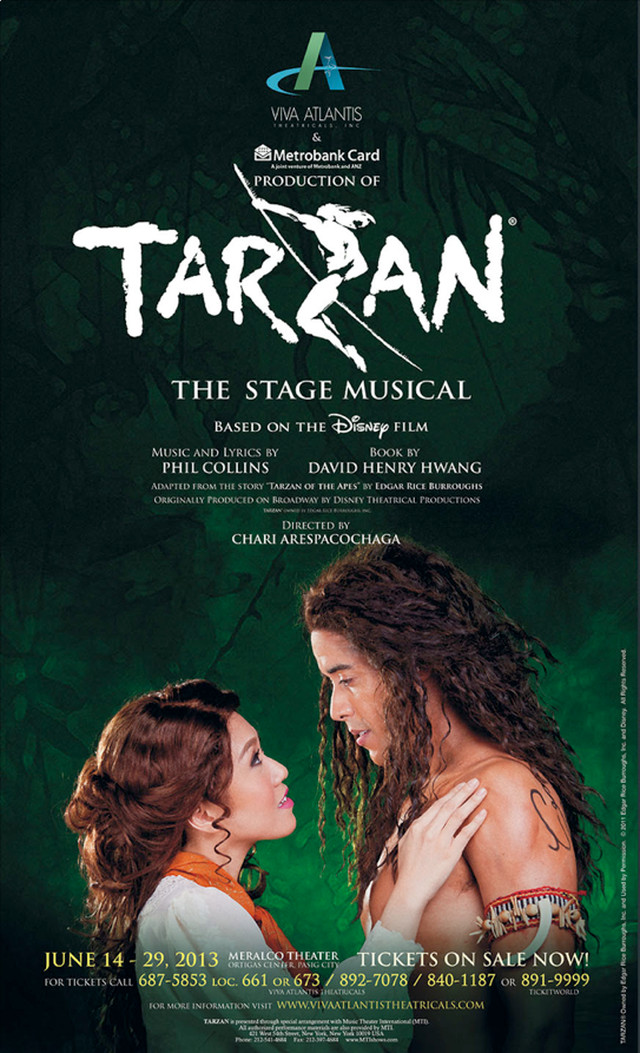 STARS OF THE JUNGLE. Rachelle Ann Go plays Jane to Dan Domenech's Tarzan. Image from 'Viva Atlantis' Facebook page