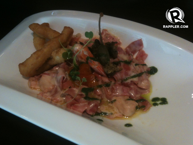 PASTA IN PINK. House-made pappardelle with salmon, P225