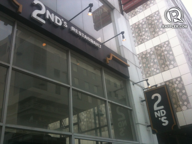 2ND'S RESTAURANT. 2/F Wumaco Building 1, Quadrant 3, Bonifacio High Street 9th Avenue 