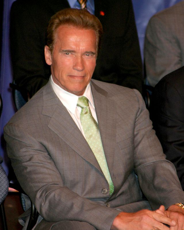 HIP AND SEXY ENVIRONMENTALIST. Arnold Schwarzenegger at the Duke of Edinburgh's Award Young Americans' Challenge in 2007