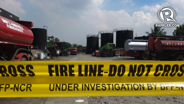 UNDER INVESTIGATION. Larraine's Marketing, which keeps tanks of bunker oil in its facility, violated zoning, environmental, sanitation and electrical regulations. All photos by Pia Ranada/Rappler