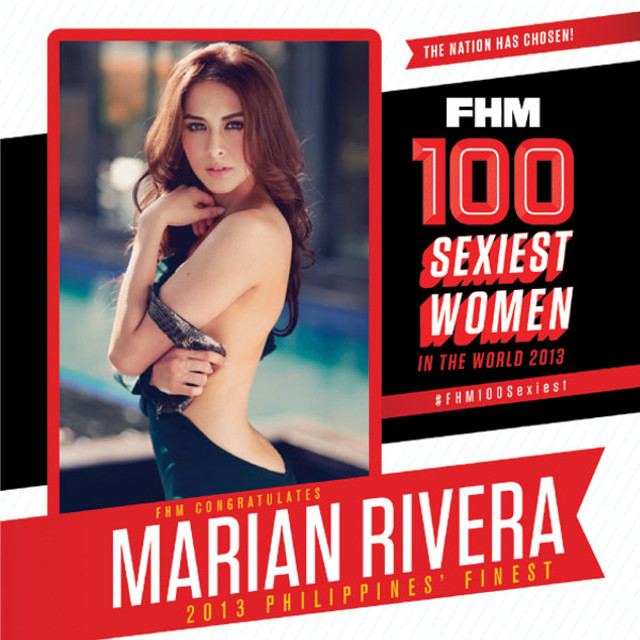 THE CHOICE. Marian Rivera reclaims the Sexiest Woman title. Photo from www.fhm.com.ph