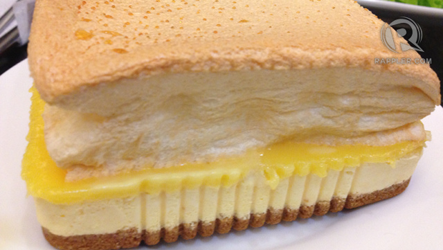 FROZEN BRAZO DE MERCEDES. A creation of homebaker Fiona Tan, this dessert is a certified best-seller. Once you've tasted its sweet and salty mantecado ice cream, it would be VERY hard to forget!