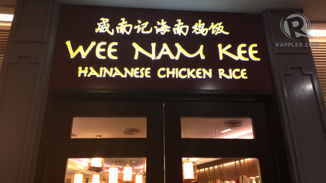 LIKE SINGAPORE. Come in to authentic Singaporean dishes in Wee (pronounced 'ee') Nam Kee