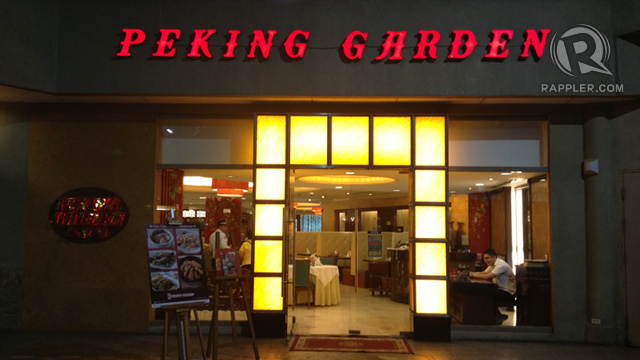COME RIGHT IN. Peking Garden's TriNoma branch entrance may seem intimidating, but it's the exact opposite once you get inside 