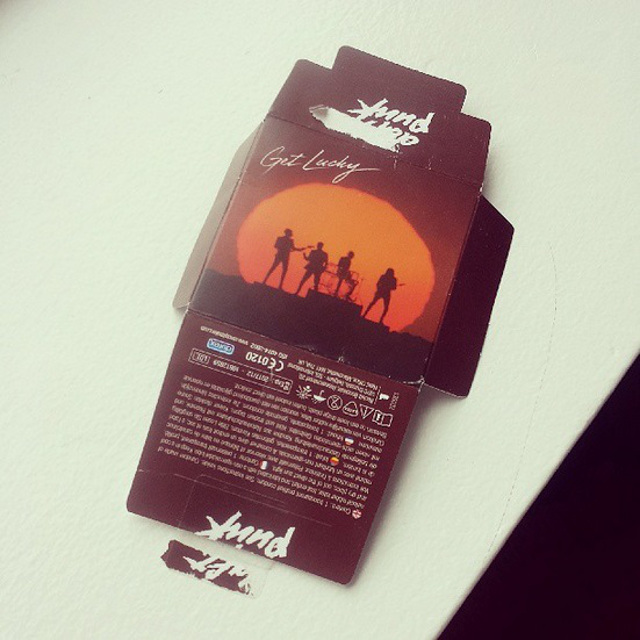 FEELING LUCKY? Daft Punk partners with Durex condoms. Photo from instagram.com/diplo