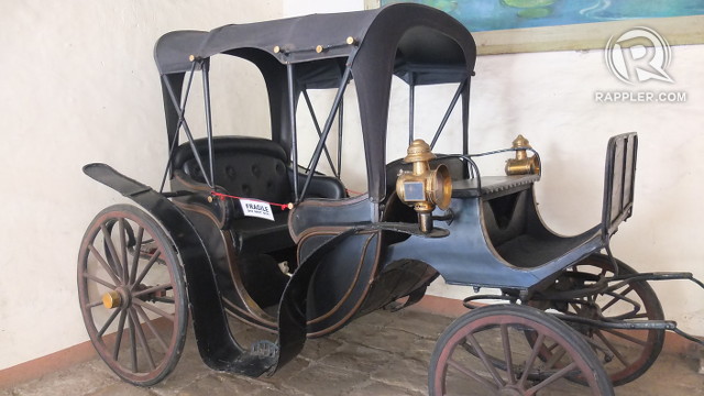 MODES OF TRANSIT. This carriage is parked at the ground floor of the mansion