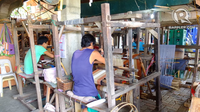 ARTISTRY. Abel loom weavers at Rowilda's Loom Weaving focus on their work