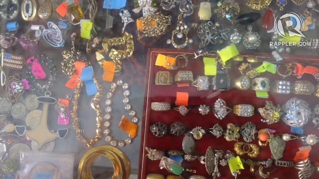 VINTAGE JEWELRY. Precious and semi-precious jewelry, many of them former heirlooms, are sold in Lucy Chan's Antique House