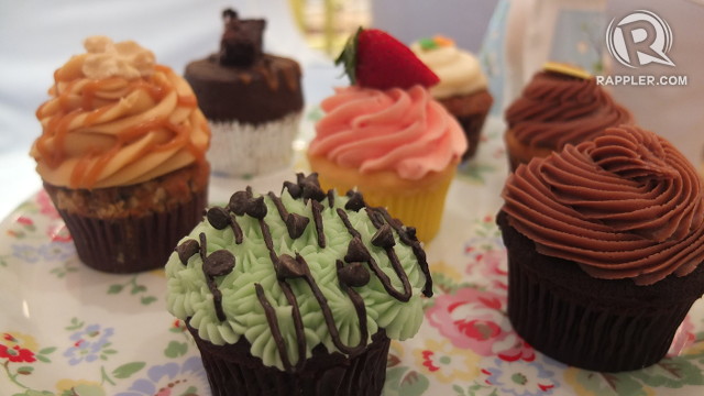 CUPCAKE CRAZE. Vanilla Cupcake Bakery offers an array of must-try cupcakes. All photos by Pia Ranada/Rappler
