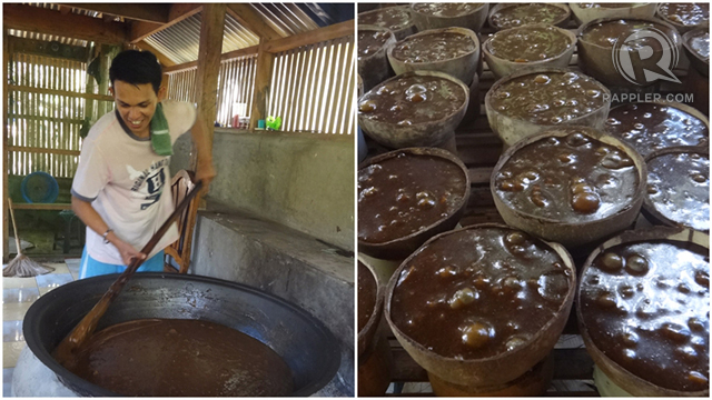 LABOR OF LOVE. The secret of delicious calamay is constant stirring for hours