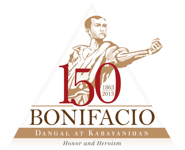 LET THE CELEBRATIONS BEGIN. This is the official logo of the Bonifacio@150 celebrations. Image courtesy of National Historical Commission of the Philippines